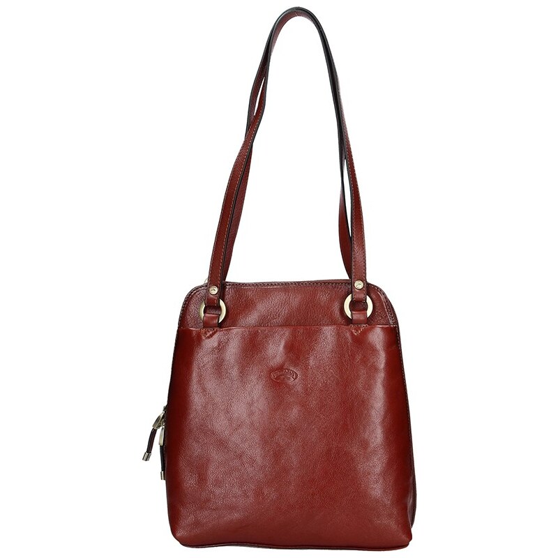 Dámska kožená batôžky kabelka Katana Cindy - hnedá 24847470