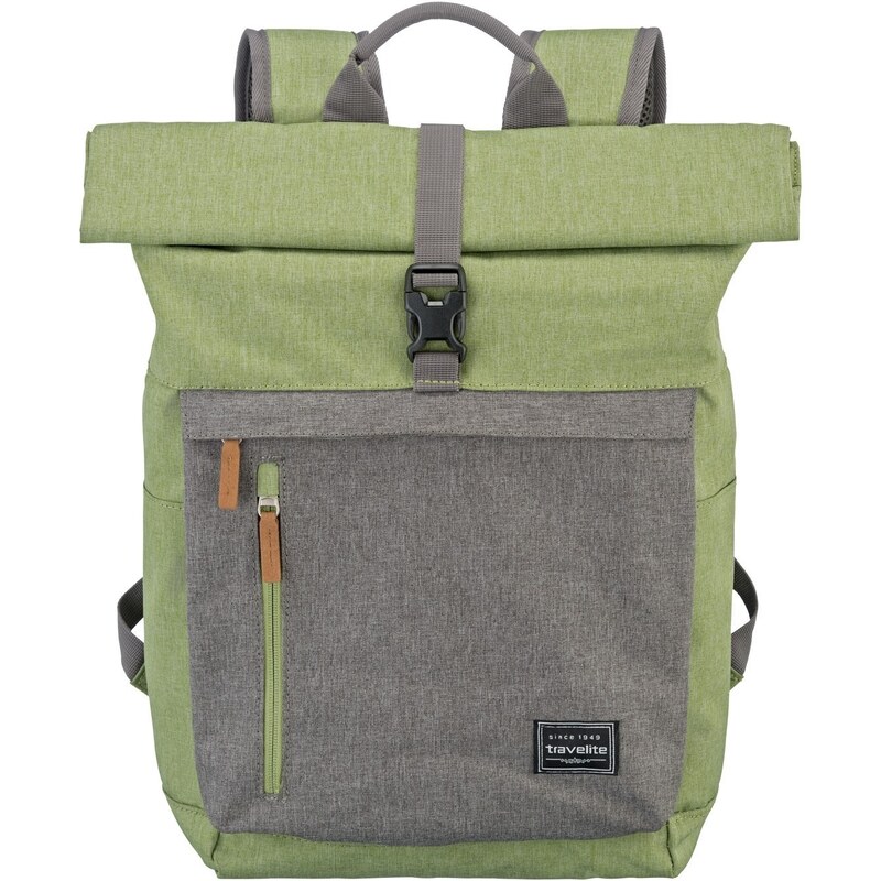 Travelite Basics Roll-up Backpack Green/Grey 62193148