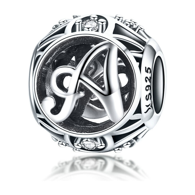 Emporial strieborný prívesok korálka Písmeno A 24464410