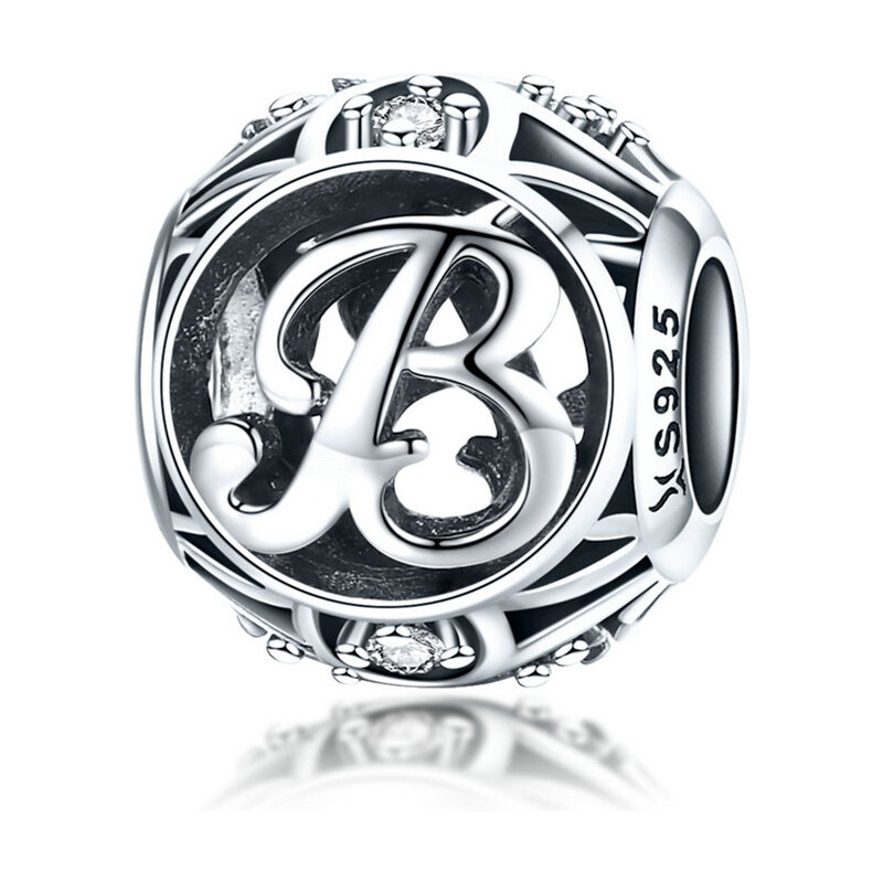 Emporial strieborný prívesok korálka Písmeno B 24464411