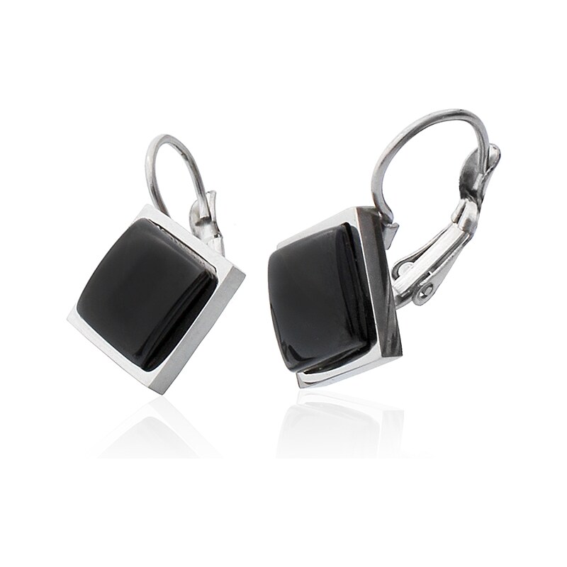 BM Jewellery Náušnice keramické BLACK z chirurgickej ocele S529100 24400760