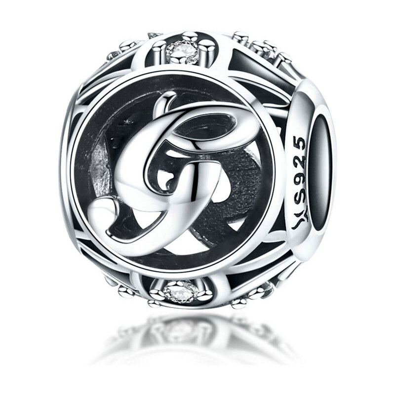 Emporial strieborný prívesok korálka Písmeno G 24464416