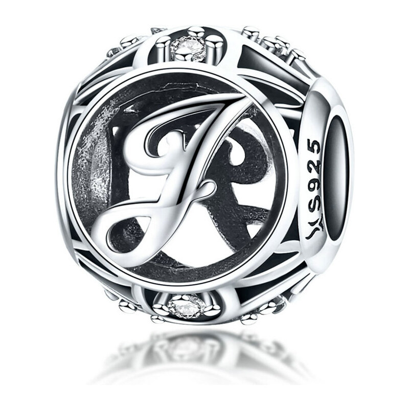 Emporial strieborný prívesok korálka Písmeno J 24464419