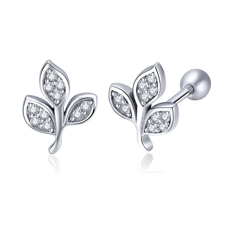 Emporial náušnice Trblietavé lístky SCE431 28157833