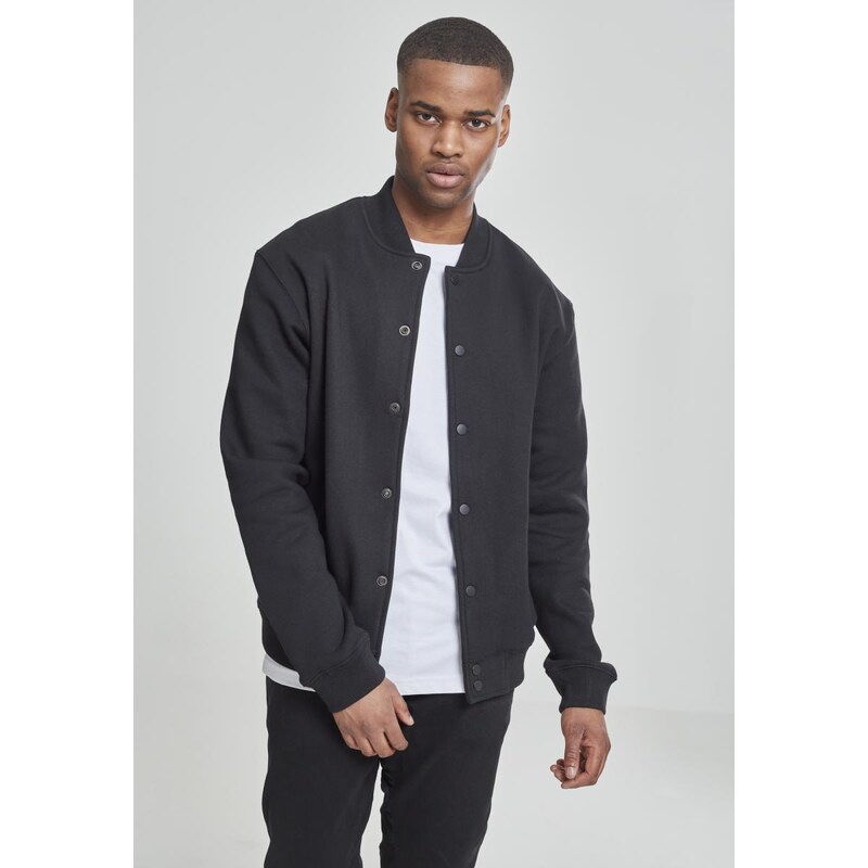 Urban Classics Mens College Jacket - Black 50650516