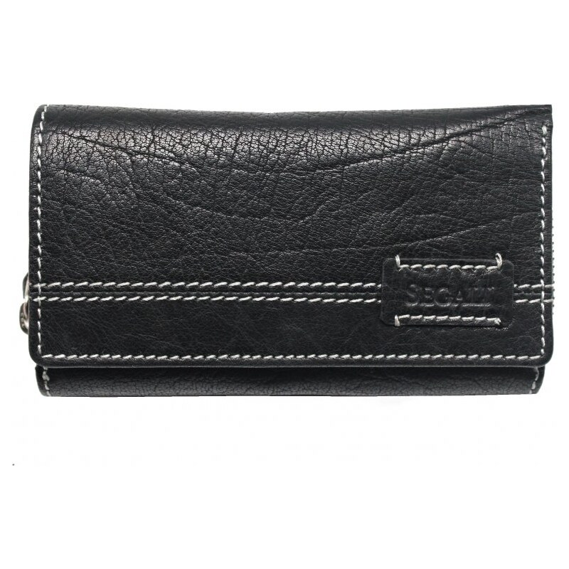 SEGALI Dámska kožená peňaženka SG-21770 čierna 35335600