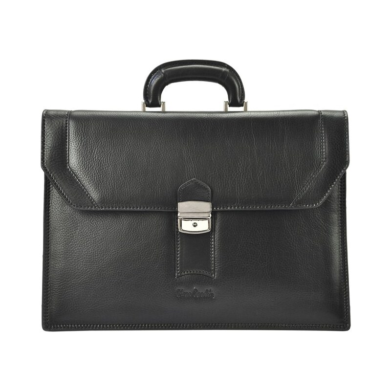 Pierre Cardin Kožená aktovka Pierre Cardin 21205 RM02 čierna 39348177