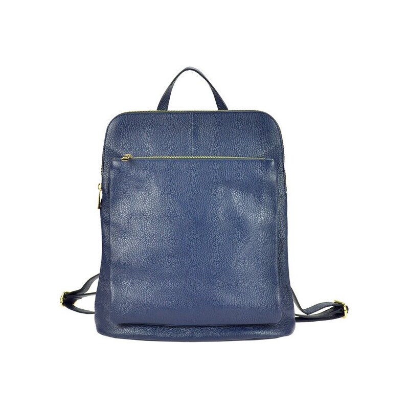 Patrizia Piu Kožený batoh Patrizia Piu Olivie tm. modrý 64538441