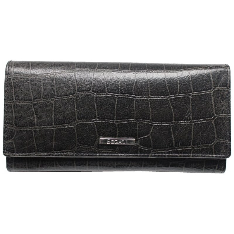 SEGALI Dámska kožená peňaženka SG-27011 čierna 35335604