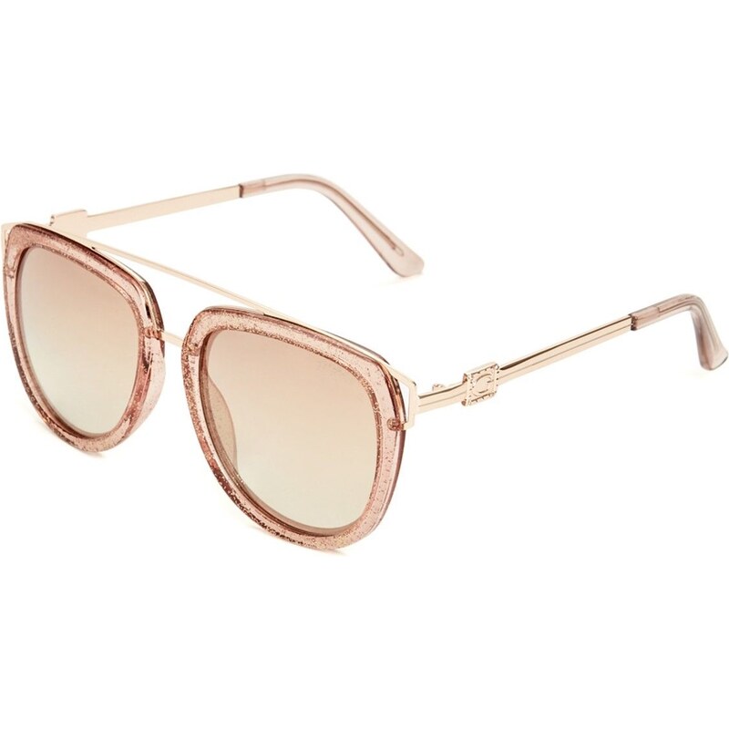 GUESS okuliare Round Top-Bar Sunglasses, 11317