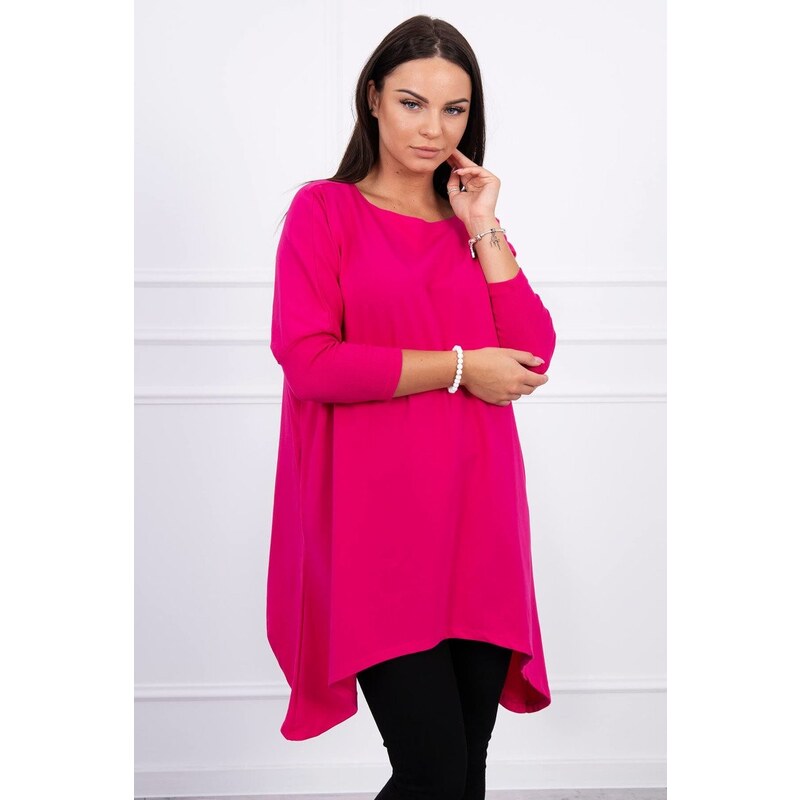 MladaModa Predĺžená blúzka model 8875 fuksiová 43383433
