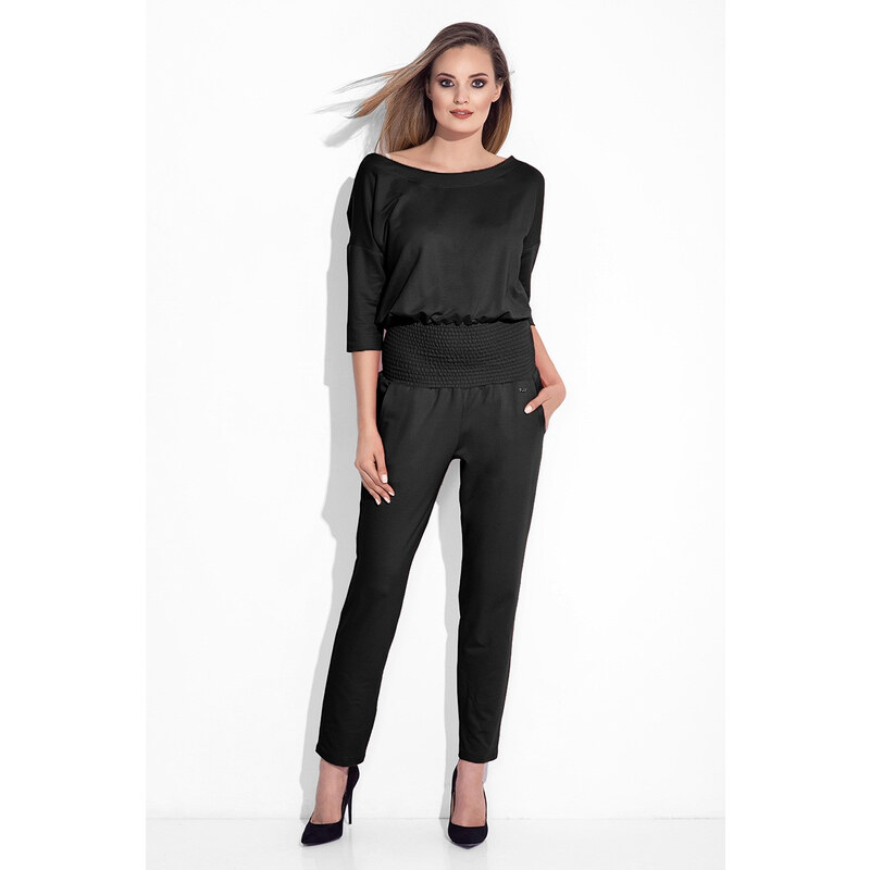 Bavlnený overal Bien Fashion - čierny 34144497