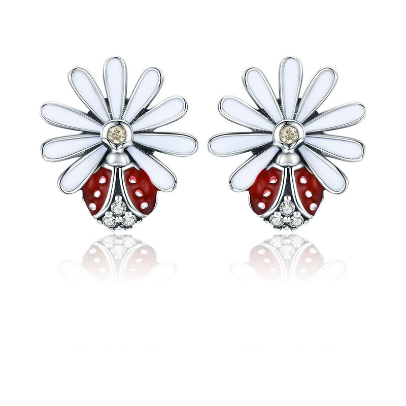 Emporial strieborné náušnice Oslnivé sedmokrásky SCE459 28285948