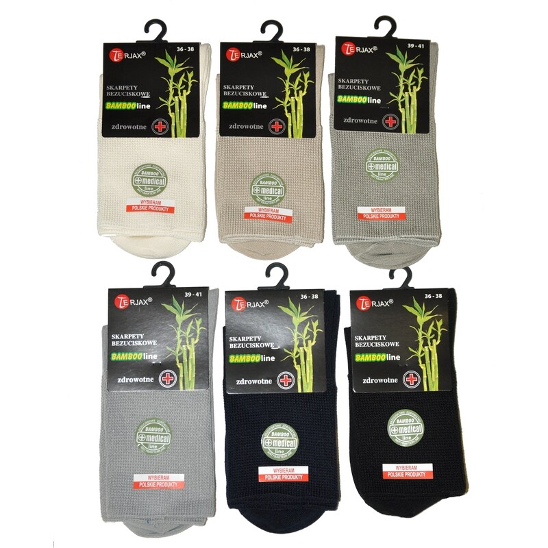 Pánske ponožky Terjax Bamboo line netlačící Art.015 35527494