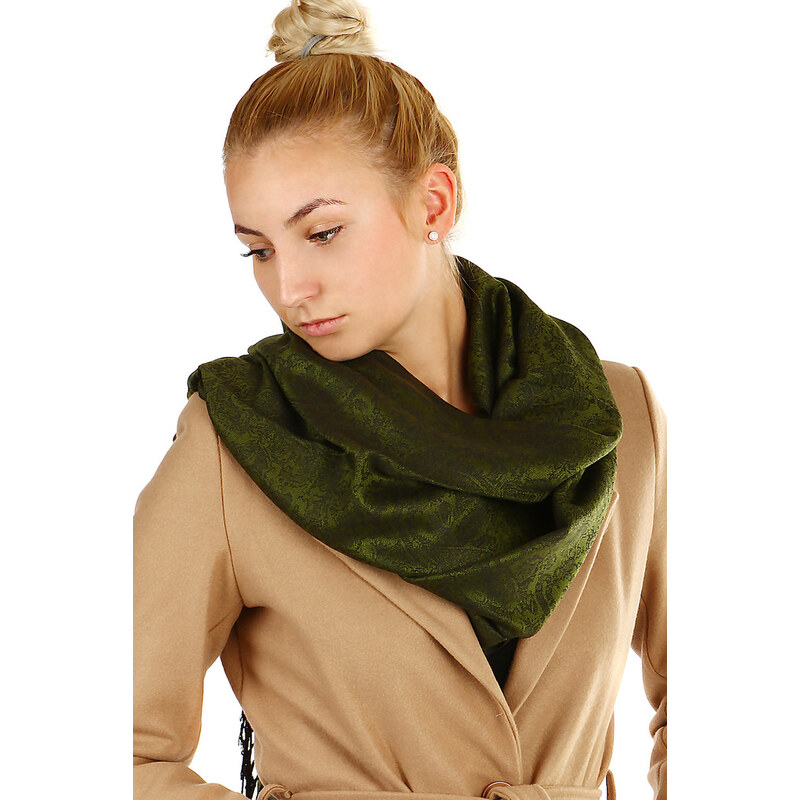 Glara Jednofarebný šál so strapcami 8392996