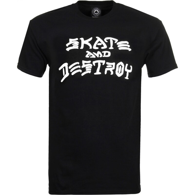 thrasher Pánske tričko skate and destroy black