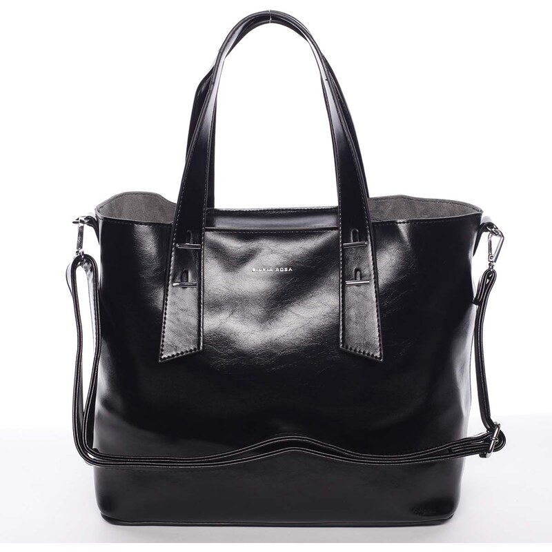 Dámska kabelka na rameno čierna - Silvia Rosa Selina čierna 66982388