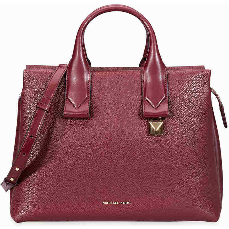 Michael kors rollins on sale large leather satchel