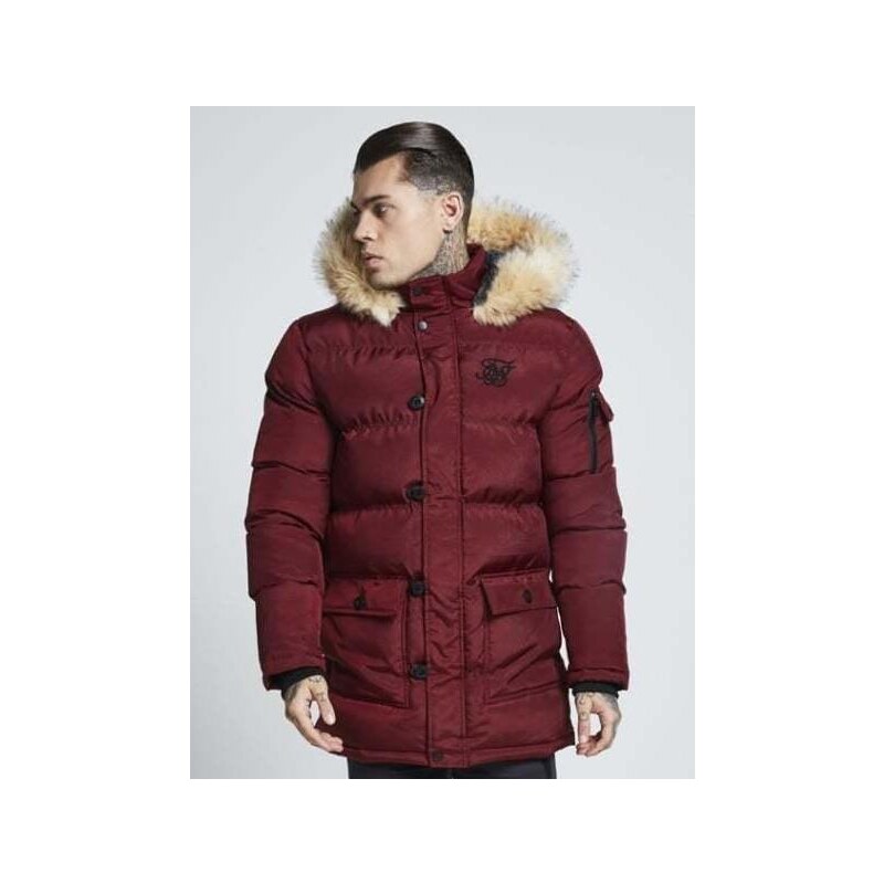 Red sik store silk coat