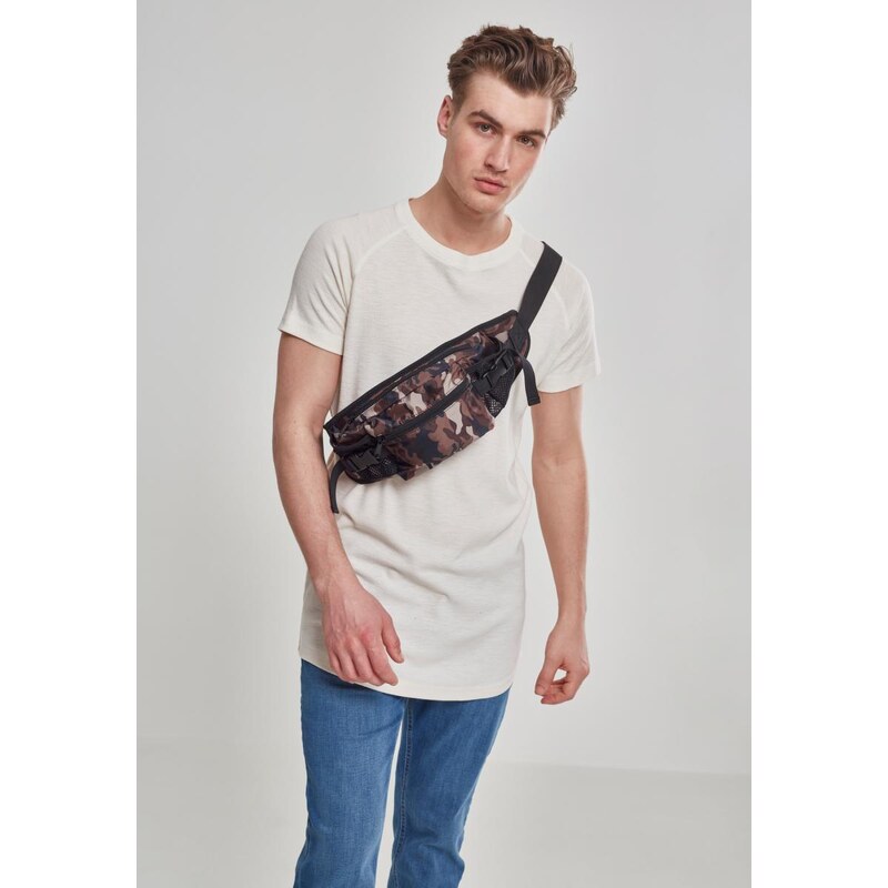 Urban Classics Nylon Waist Bag blk/browncamo 50637404