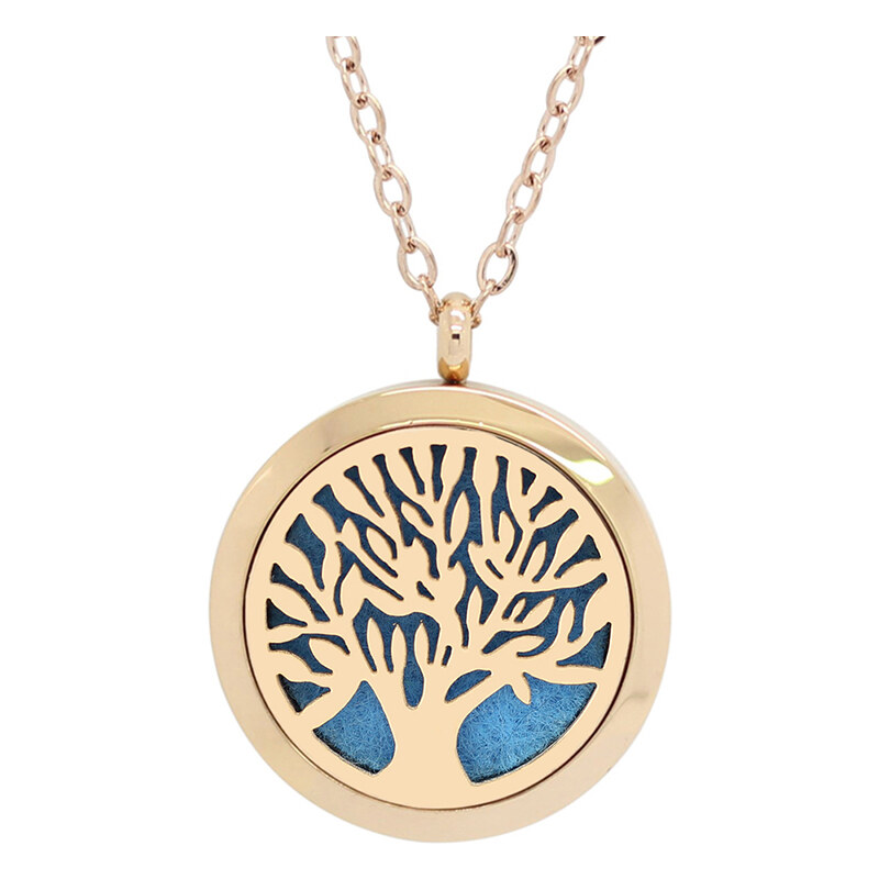 Glory Aróma náhrdelník Strom života ružovozlatá 403 7964905