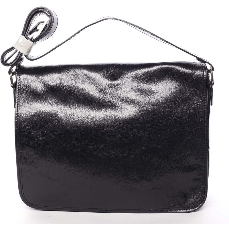 Delami Vera Pelle Pánska kožená taška Marco, čierna 64832287