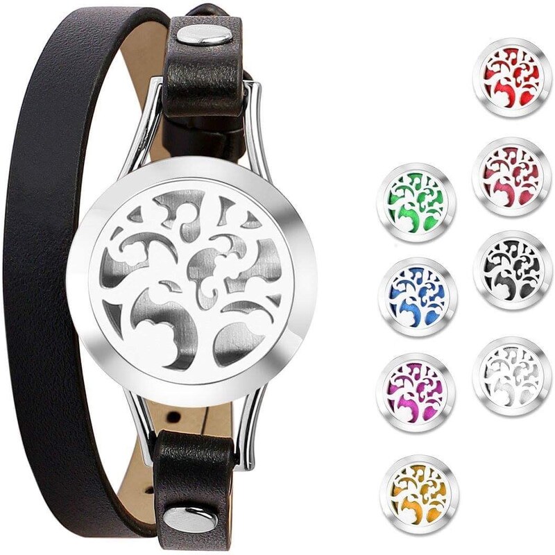 Glory Aróma náramok Strom života čierny SG515 7993801