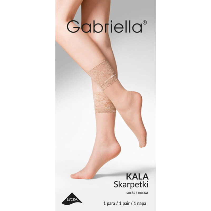 Gabriella Silonkové ponožky s čipkou KALA 58449588