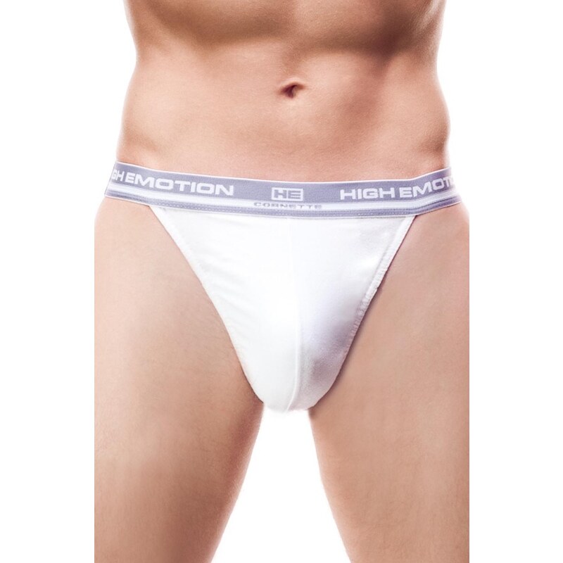 Cornette Biele pánske tangá String High Emotion SK, Farba biela 21189828