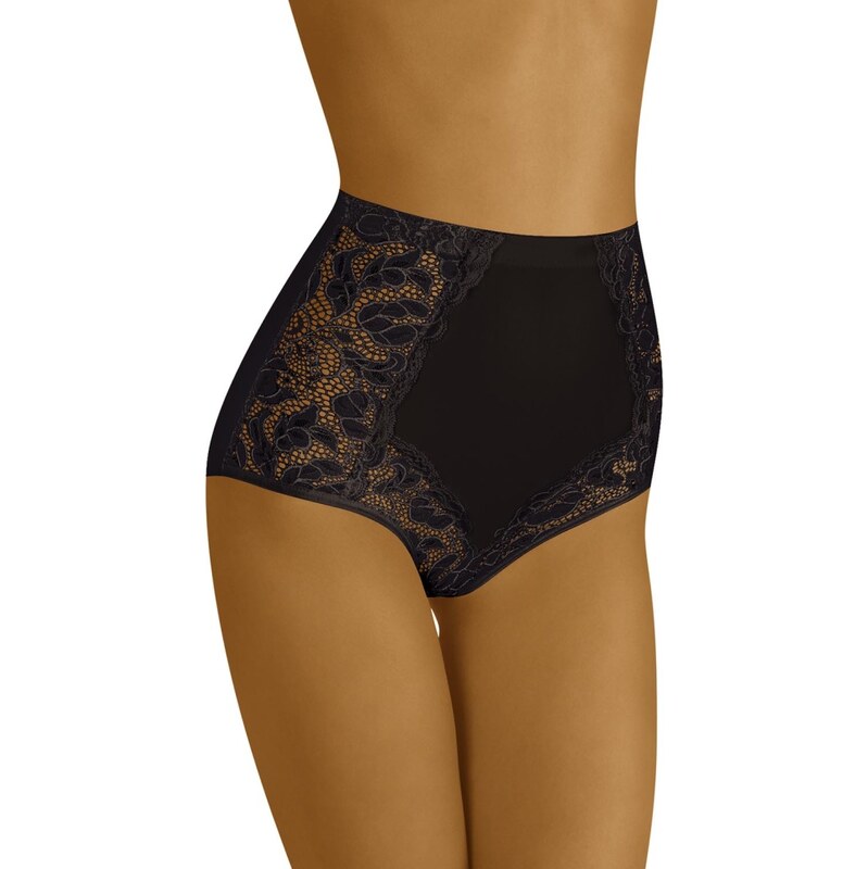 Wol-Bar Eleganta čipkované modelovacie nohavičky, Farba čierna 65579150
