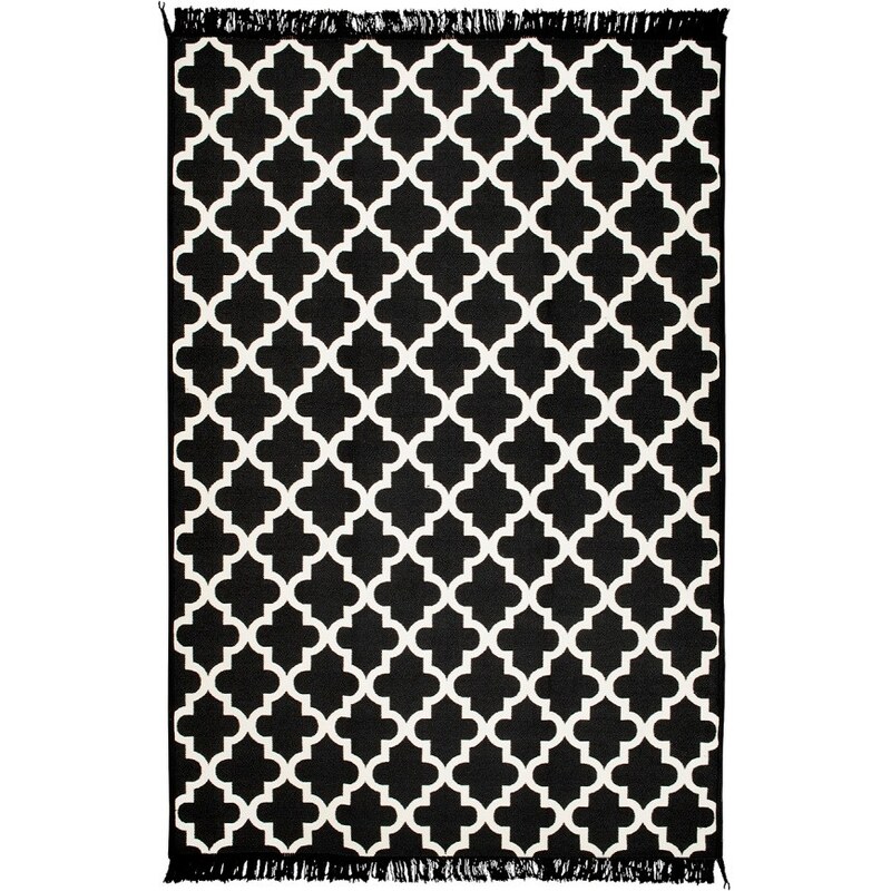 Cihan Bilisim Tekstil Čierno-biely obojstranný koberec Madalyon, 160 × 250 cm