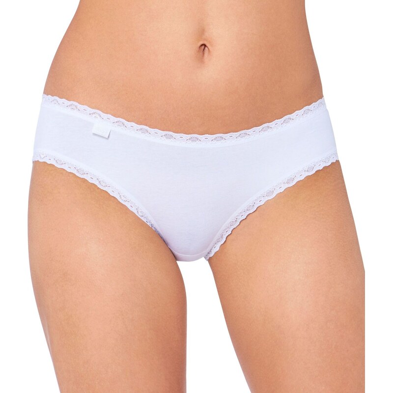 Triumph Nohavičky 24/7 Cotton Lace Hipster biele - Sloggi 35638338