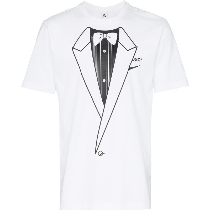 Nike X Off White white tuxedo print shirt GLAMI.sk