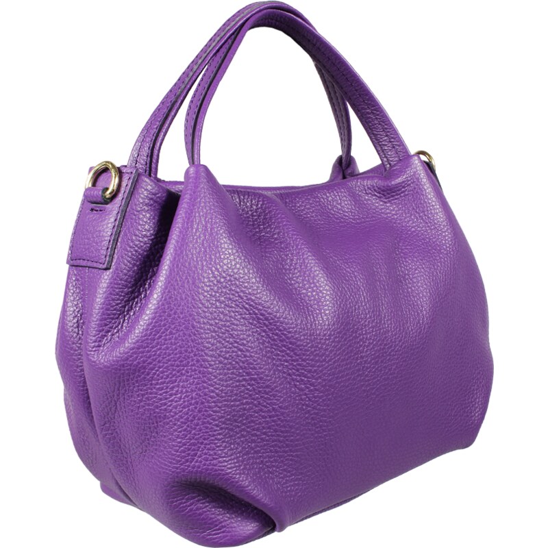 Fialová kožená talianska crossbody kabelka Tea Viola Chiaro 8266029