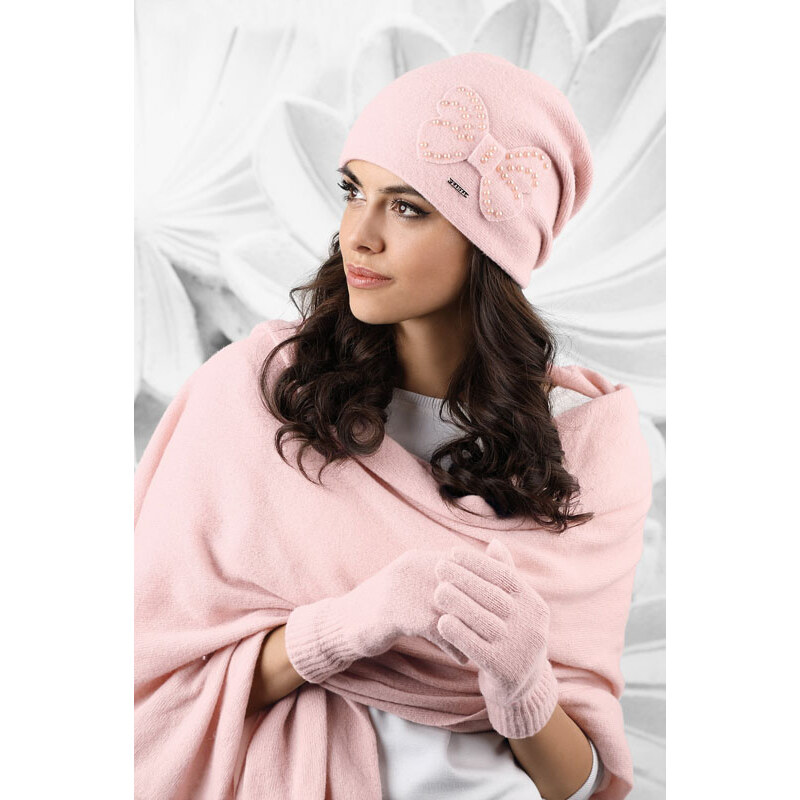 Kamea Ružový dámsky šál na zimu 01, Farba ružová 8268998