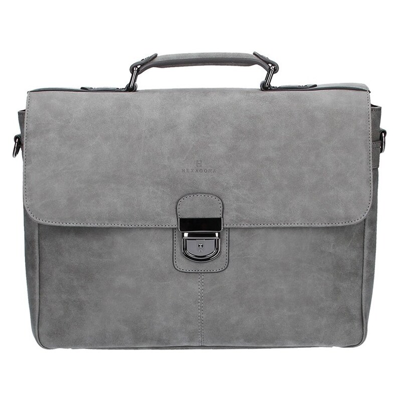 Pánska aktovka Hexagona 784632 - šedá 48227903