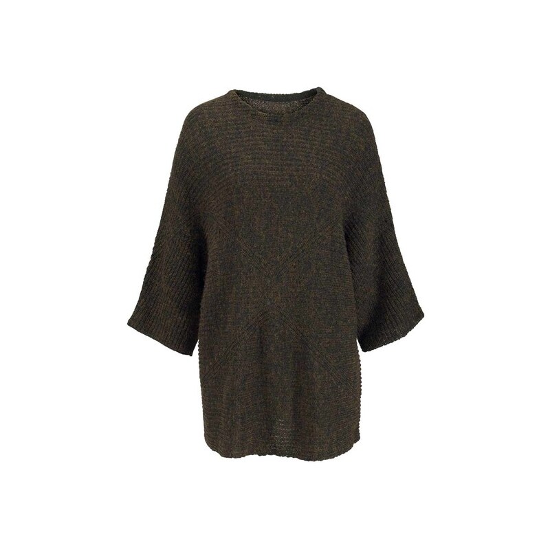E-shop Oversized pulóver s lesklou priadzou Vivance Collection, hnedo