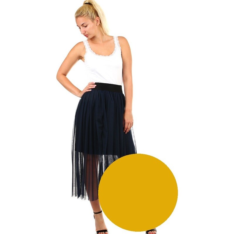 Glara Dámska tylová dlhá sukňa 8434067