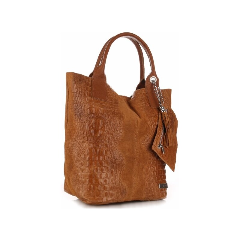 Kožené kabelka shopper bag Vittoria Gotti ryšavá V877 61074709