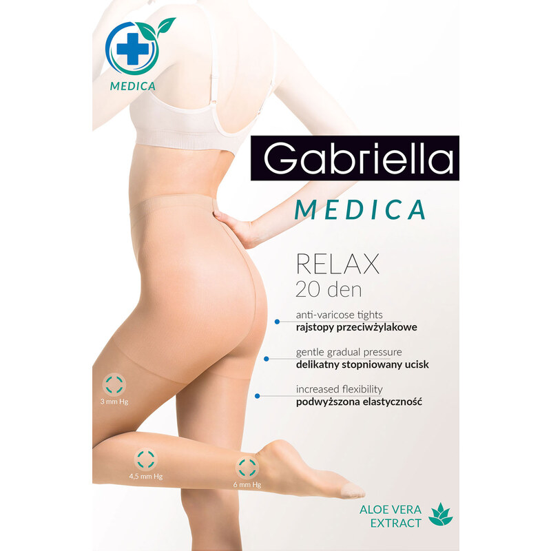 Gabriella Medica Relax 20 DEN Code 110 hodvábne pančuchy 52920873