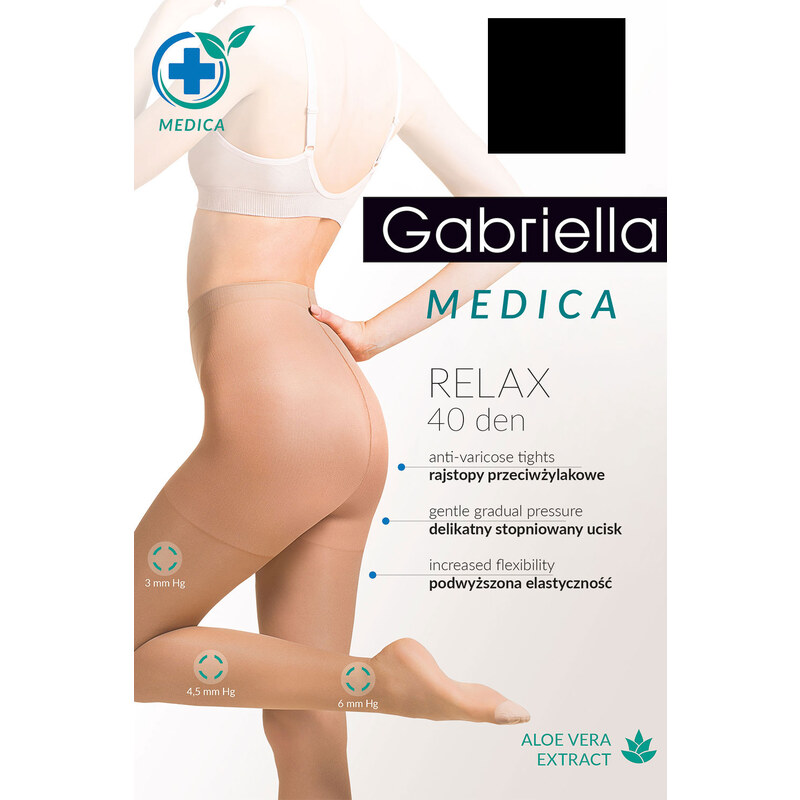 Hodvábne pančuchy Gabriella Medica Relax 40 DEN Kód 111 52920890