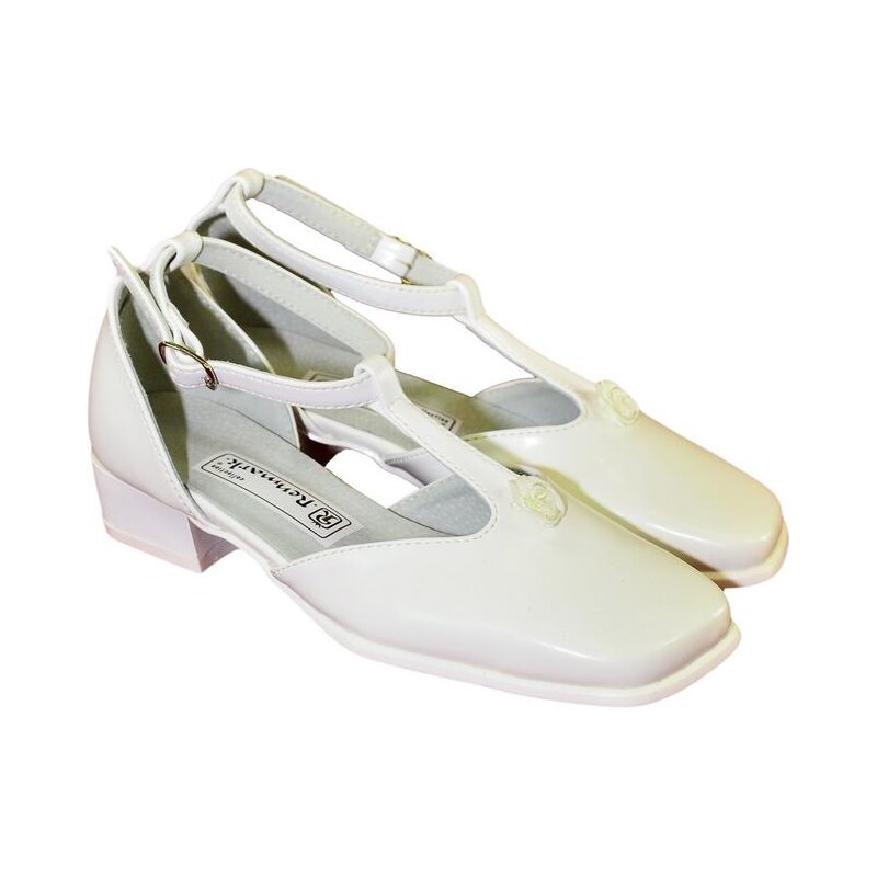 REMARK Detské biele spoločenské topánky SNIRA 63907034