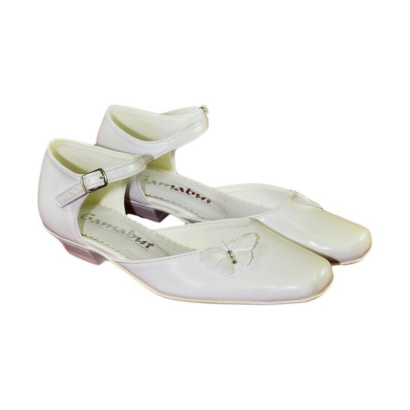 REMARK Detské biele spoločenské topánky AVINS 64296098