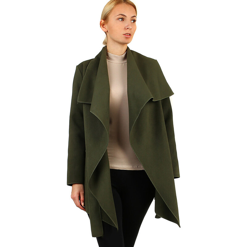 Glara Dámsky kabát s opaskom 8393172