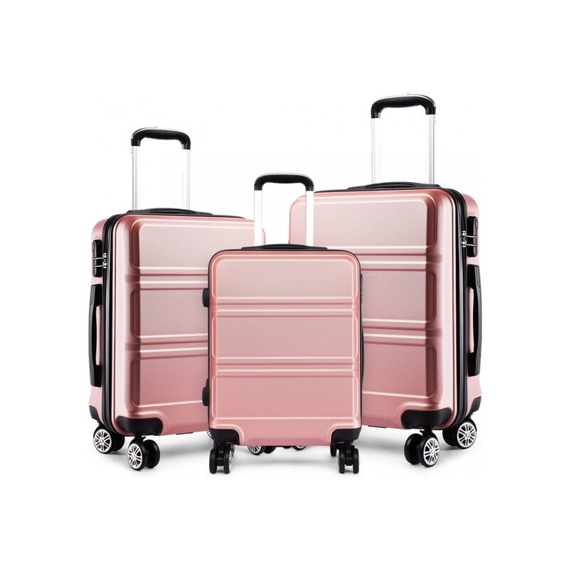 KONO Set cestovných kufrov Ariel, telový 33056218