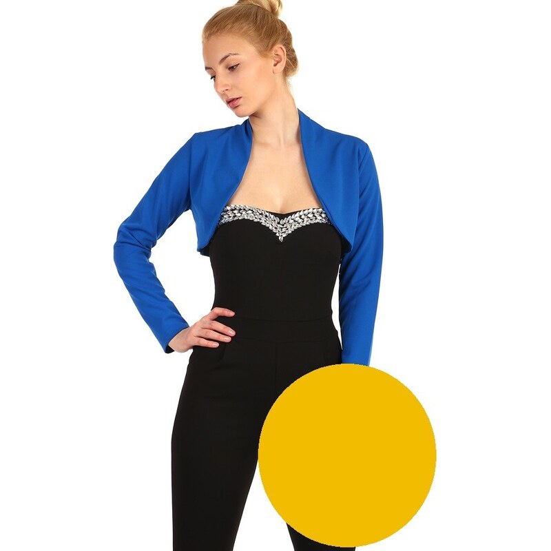 Glara Dámske spoločenské bolerko s dlhým rukávom 8624260