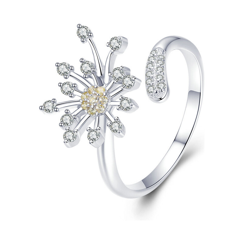 Emporial strieborný prsteň Púpava 28777483