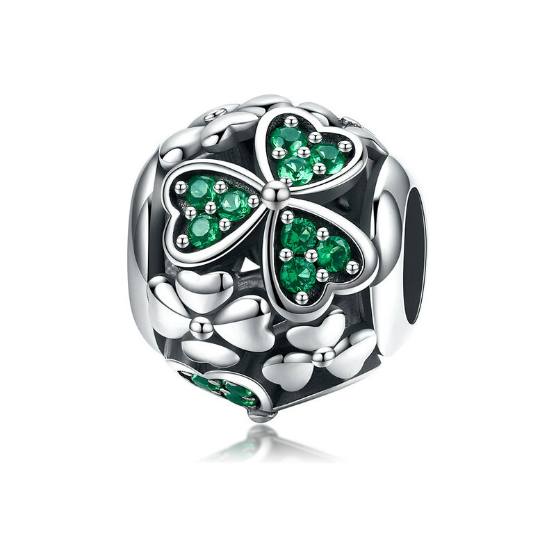 Emporial strieborný prívesok Štvorlístok lásky 24464402