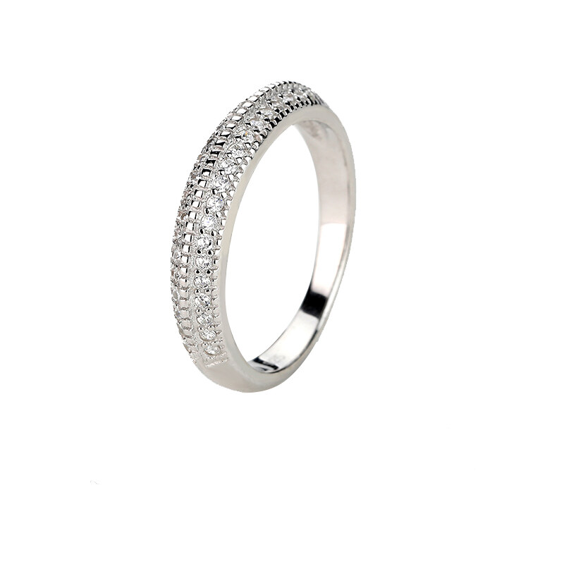 Olivie Strieborný prsteň s čírymi zirkónmi od Olivie 2181 14271278