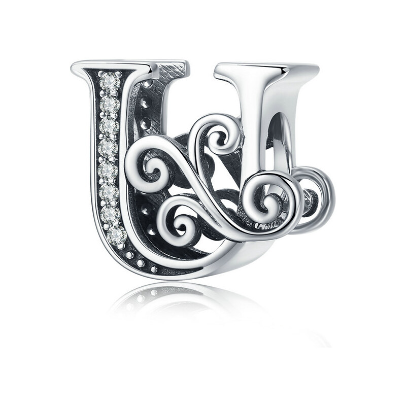 Emporial strieborný prívesok Písmeno U 24464471